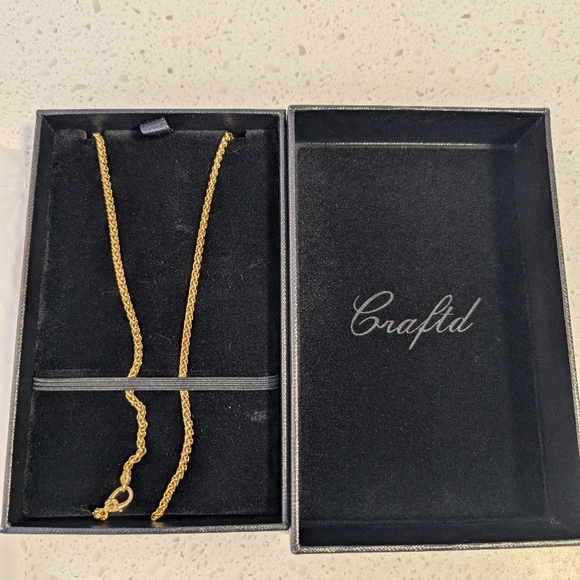 craftd london Other - Craftd London Gold 18k Plated Chain 925 Silver Men's 3mm